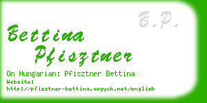 bettina pfisztner business card